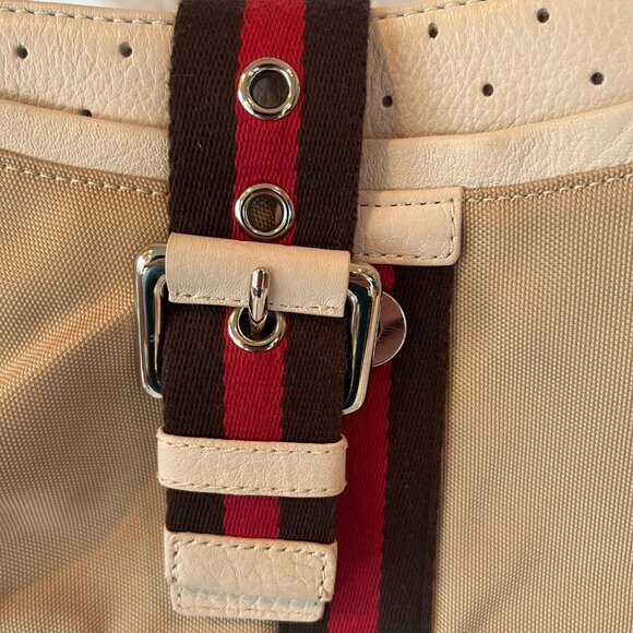 Cole Haan -- Courtney Collection -- Vintage -- Leather and Nylon -- Shoulder Bag - Picture 3 of 16